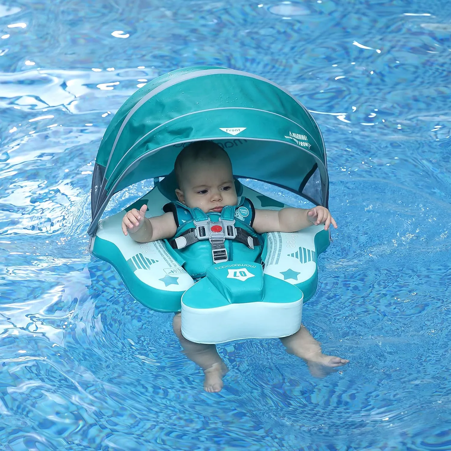 Mambobaby Add Tail Newest No.07 Airplane Baby Float with Sun Canopy – Green