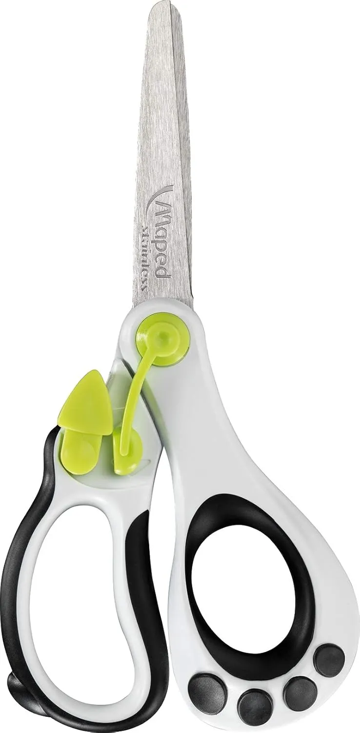 Maped Helix USA - Koopy Spring-Assisted Educational Scissors, 5 Inch - Crafting School Projects - Safe Cutting - Ergonomic Design - Pack of 20