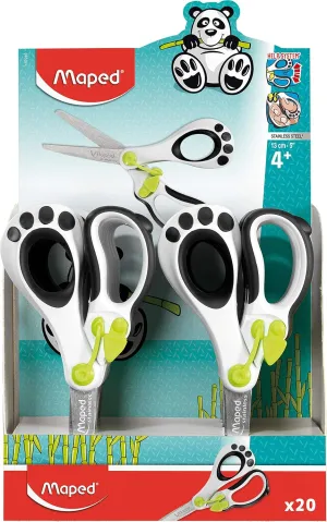 Maped Helix USA - Koopy Spring-Assisted Educational Scissors, 5 Inch - Crafting School Projects - Safe Cutting - Ergonomic Design - Pack of 20