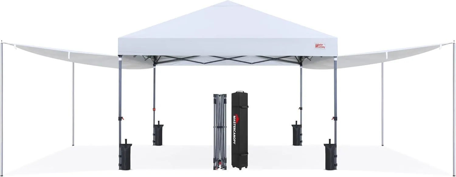 MASTERCANOPY 10x10 Pop Up Canopy Tent with 2 Shelters
