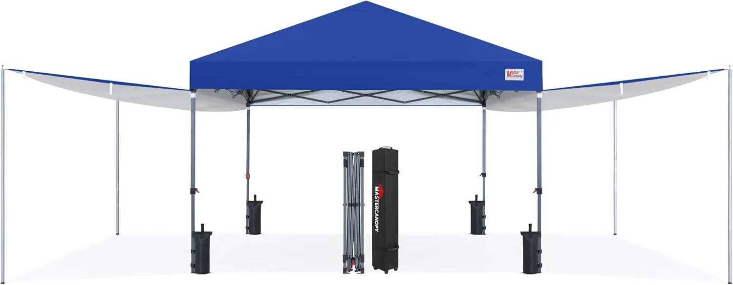 MASTERCANOPY 10x10 Pop Up Canopy Tent with 2 Shelters