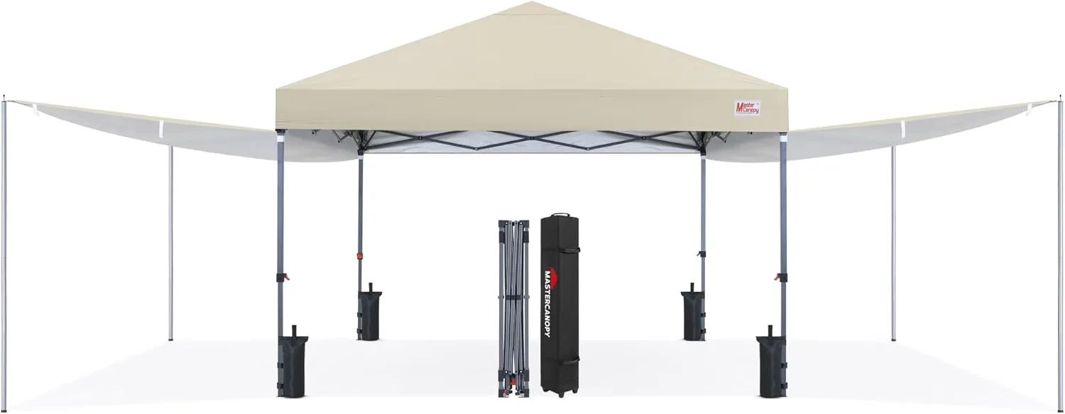 MASTERCANOPY 10x10 Pop Up Canopy Tent with 2 Shelters