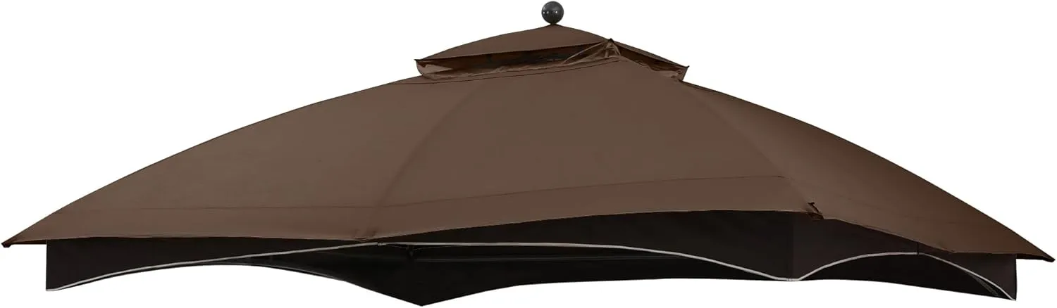 MASTERCANOPY Replacement Canopy Top for Lowe's Allen Roth 10x12 Gazebo #GF-12S004B-1 (Brown)