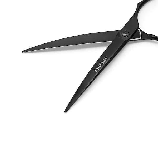 Matsui Matte Black Curved Dog Grooming Scissor