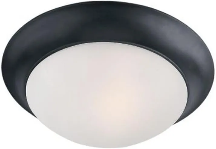 Maxim Lighting 5852FTBK Essentials-585x-3 Light Flush Mount in Early American style-16.5 Inches Wide by 5 inches high