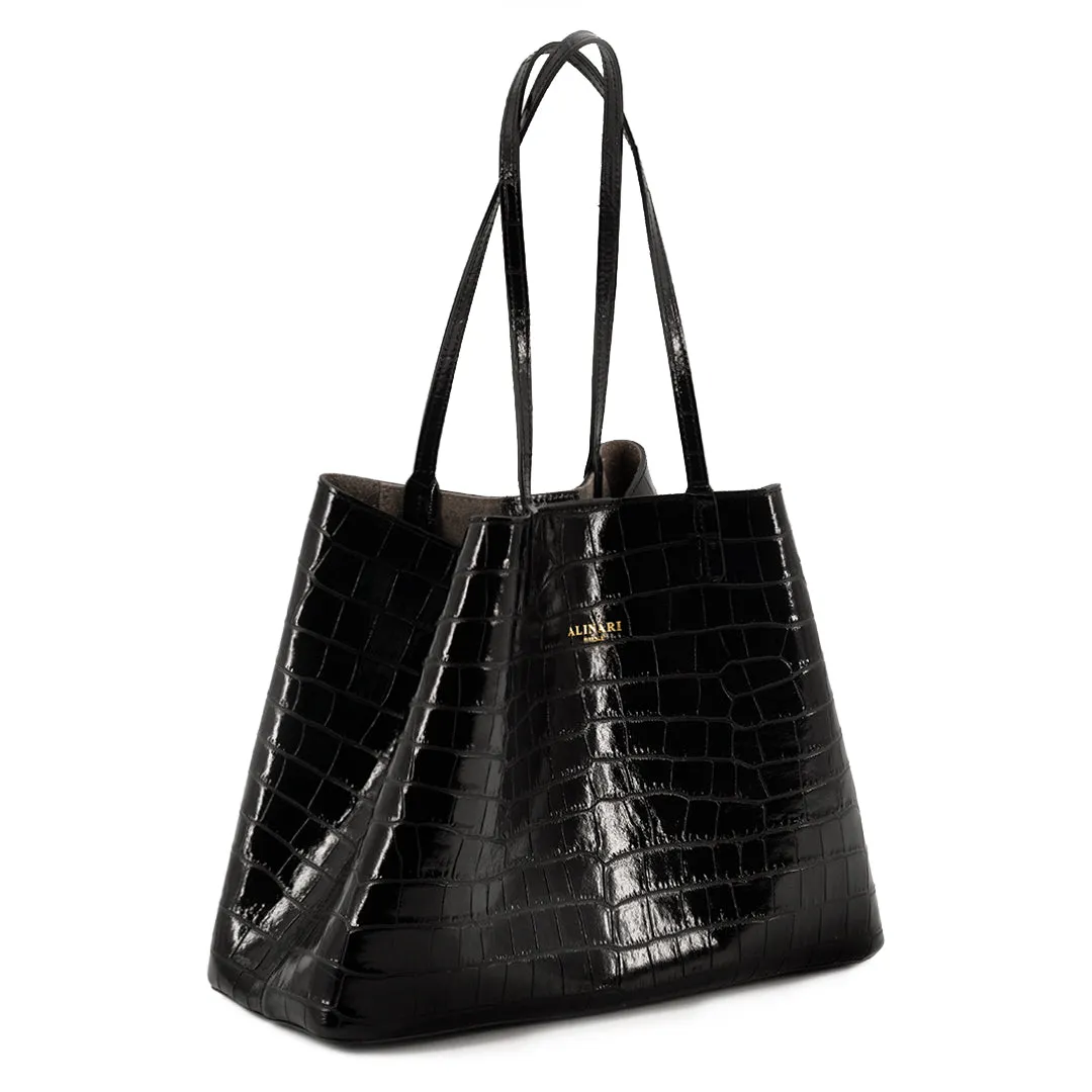 Maxima Tote Croco Bag