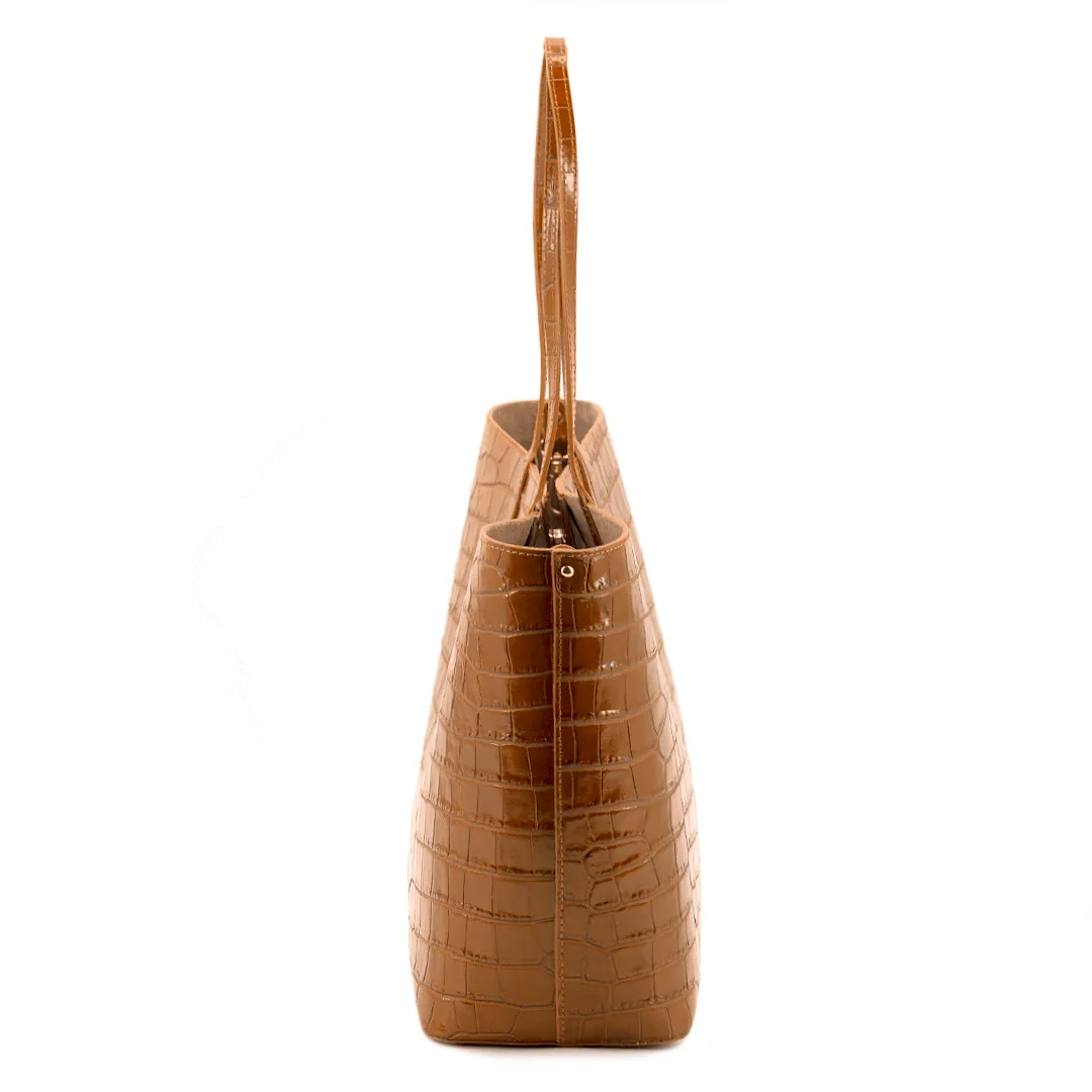 Maxima Tote Croco Bag