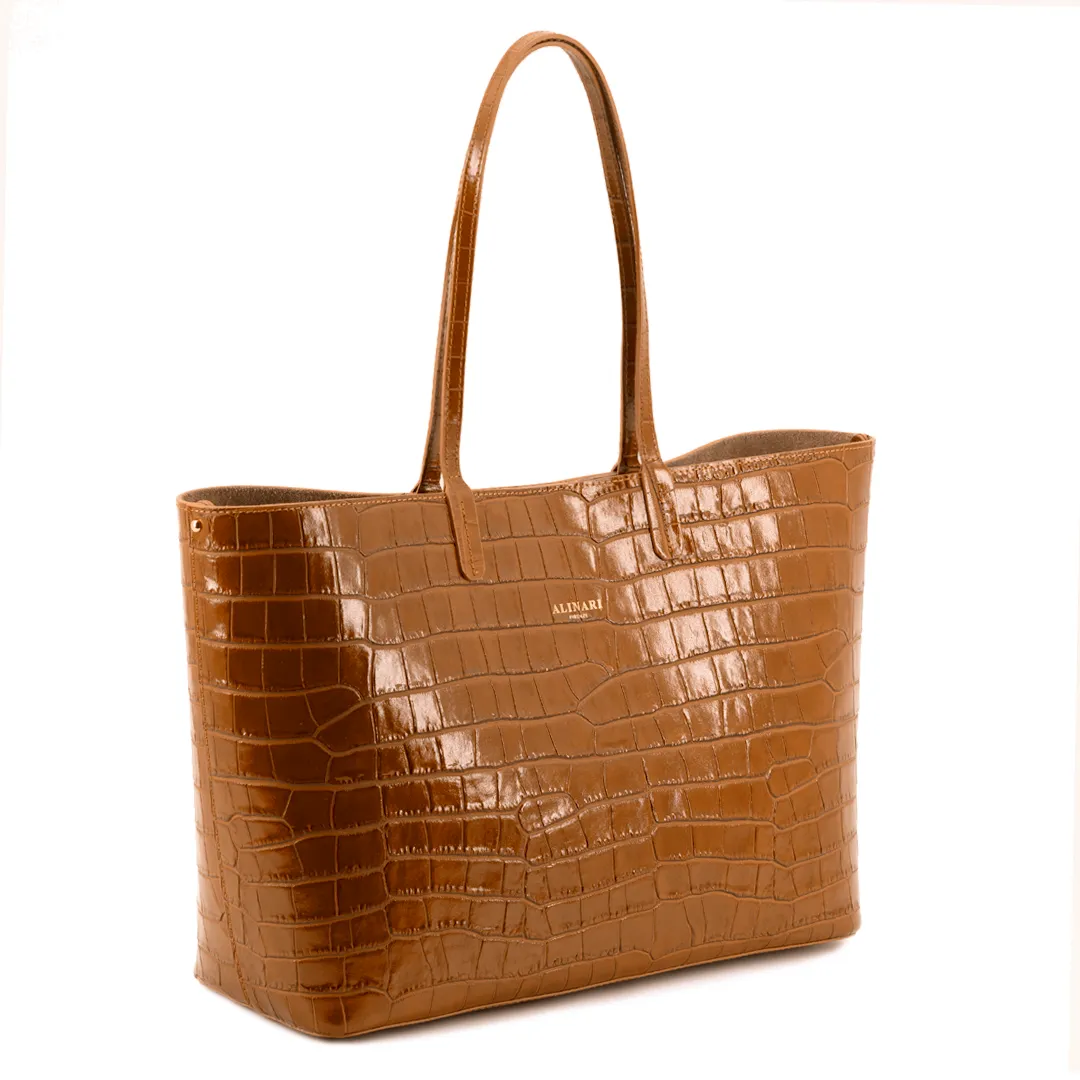 Maxima Tote Croco Bag