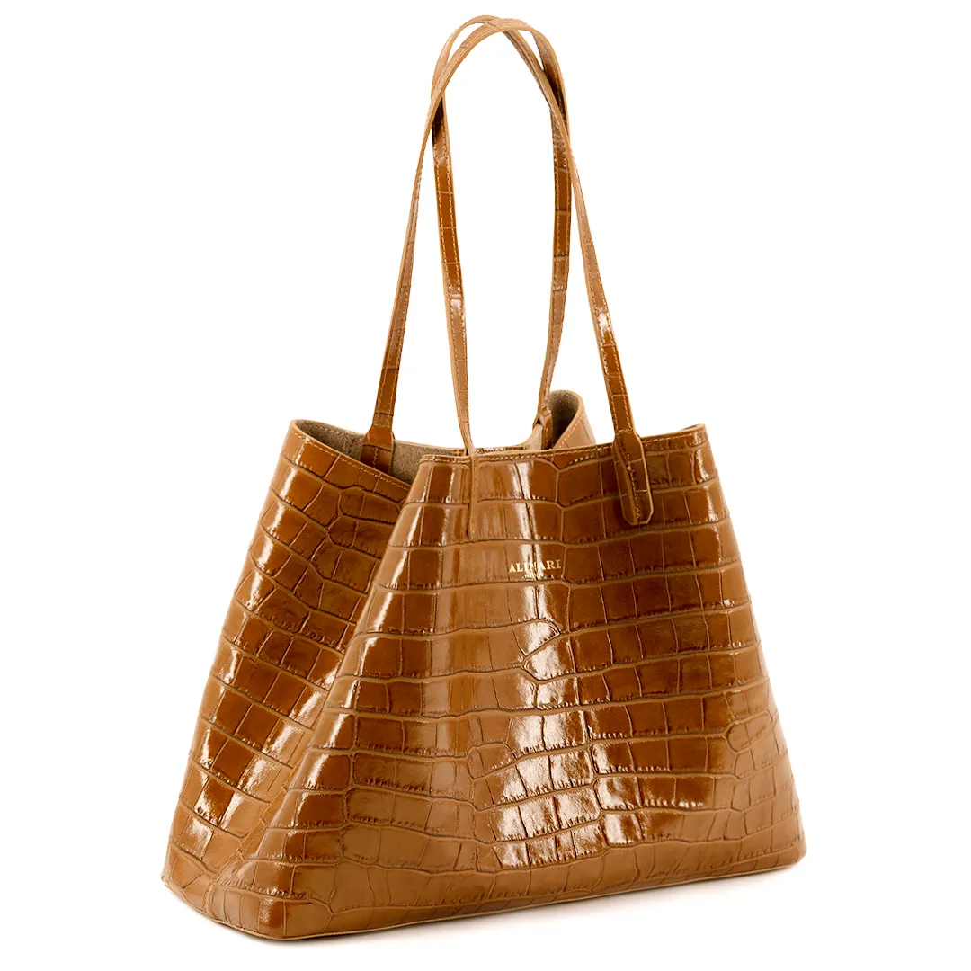 Maxima Tote Croco Bag