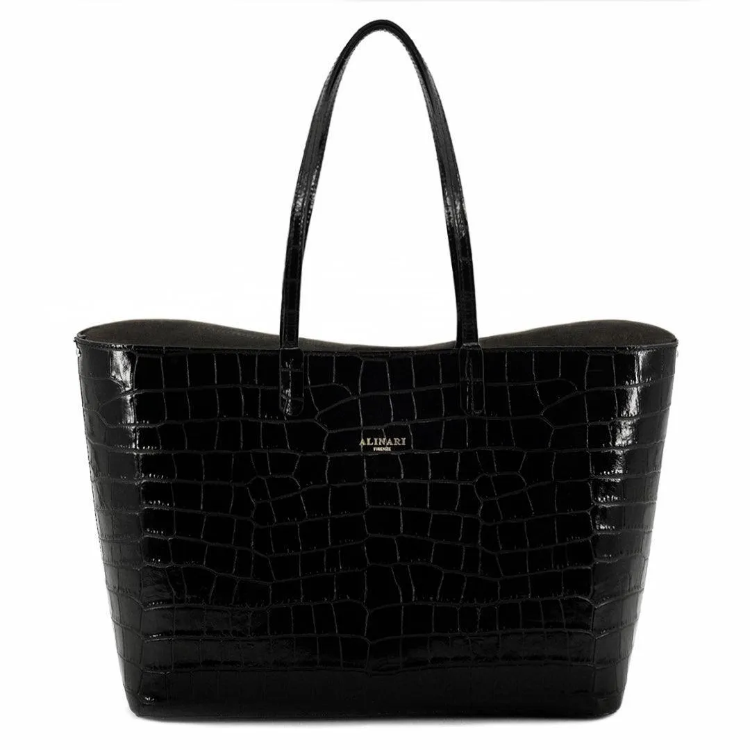 Maxima Tote Croco Bag