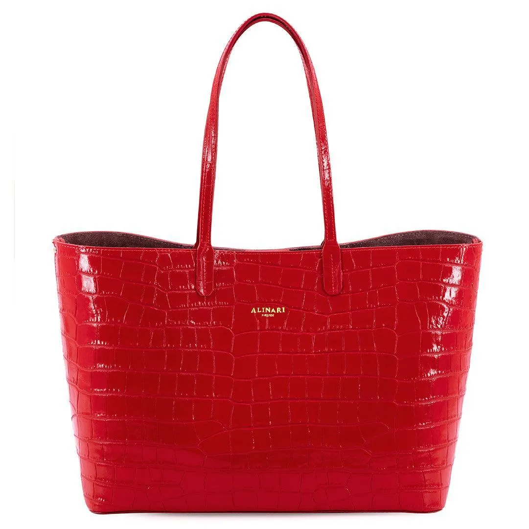 Maxima Tote Croco Bag