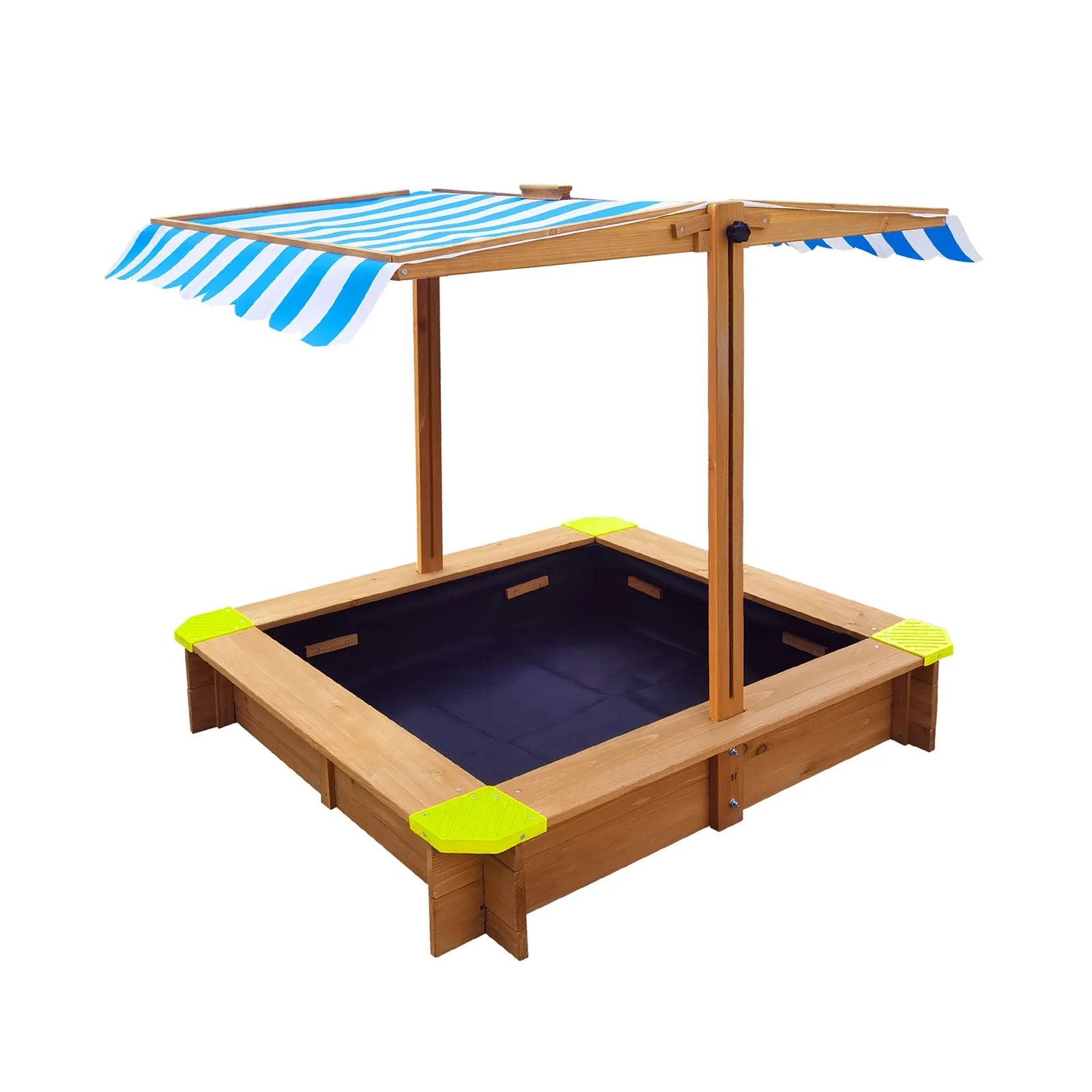 Mazam Kids Sandpit Outdoor Toys Wooden Sandbox Beach Play Box Children Canopy