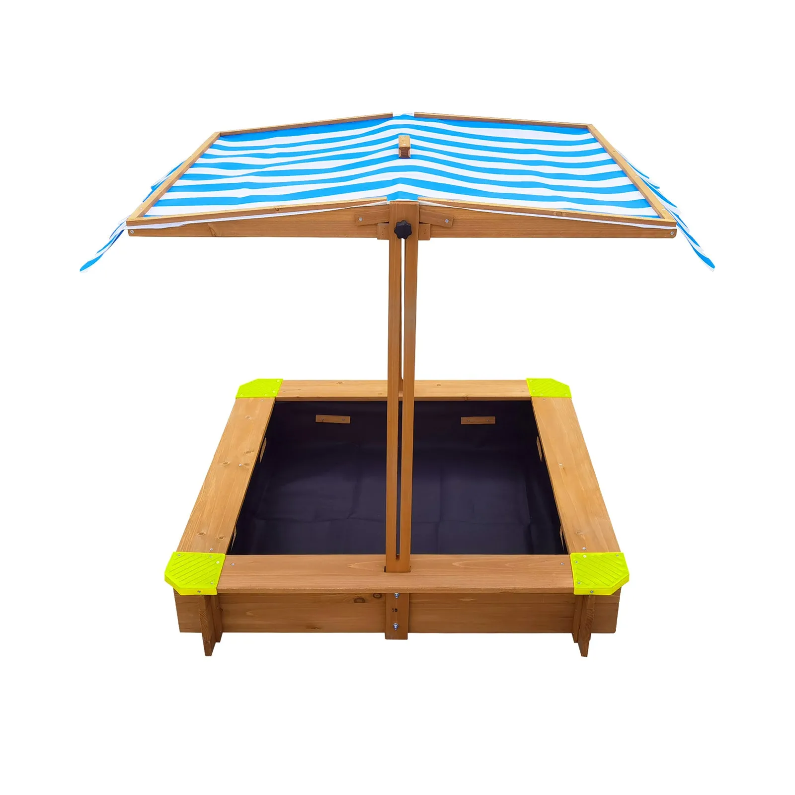 Mazam Kids Sandpit Outdoor Toys Wooden Sandbox Beach Play Box Children Canopy