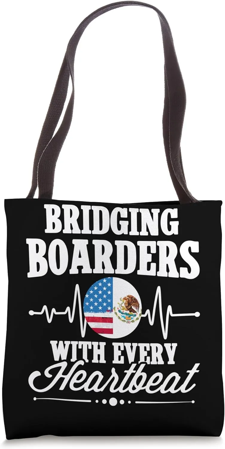 Mexican Roots American Growth Strong Cultural Bond Mexico Tote Bag
