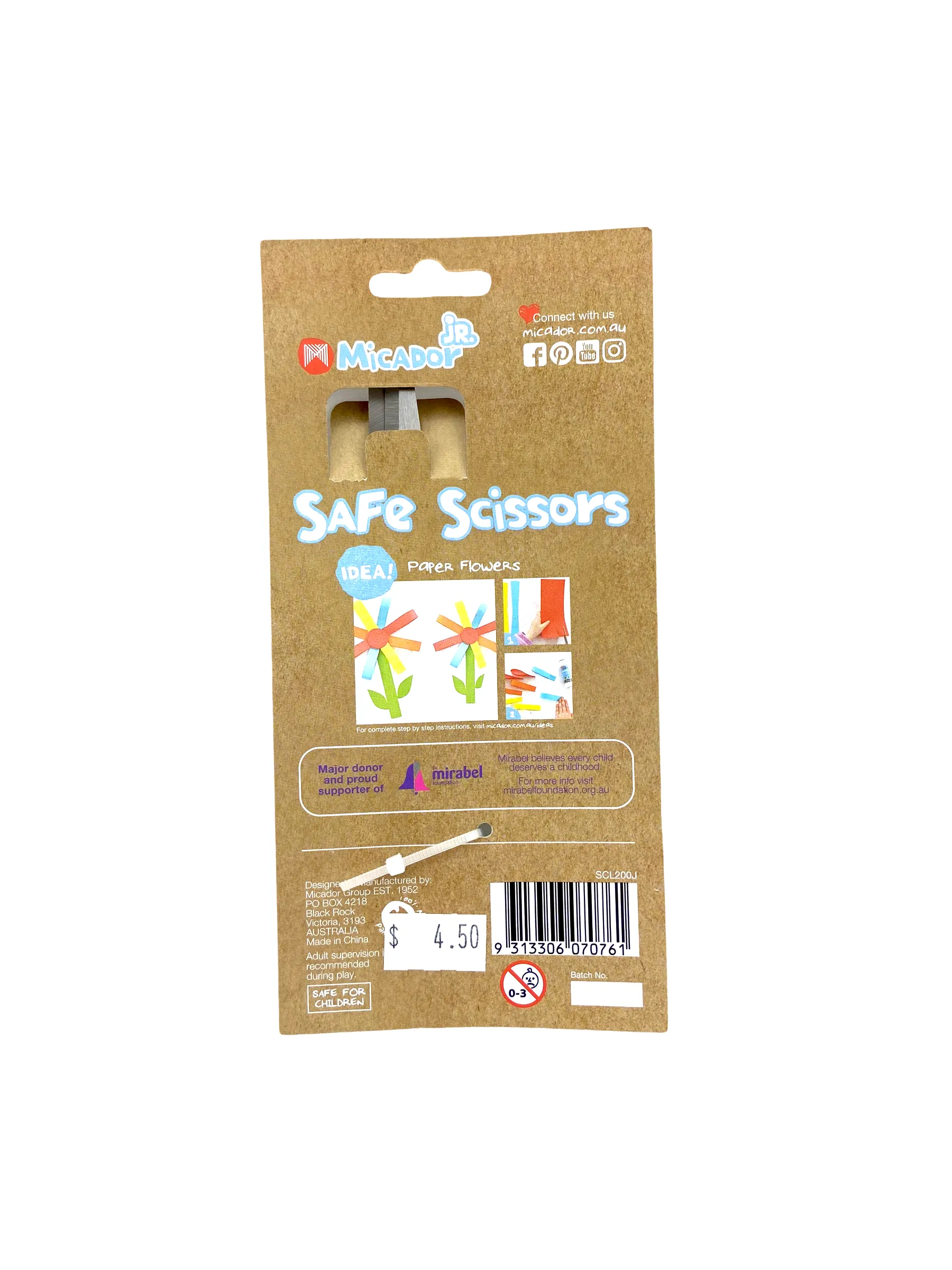 Micador Jr. Safe Scissors 130mm - Left Handed