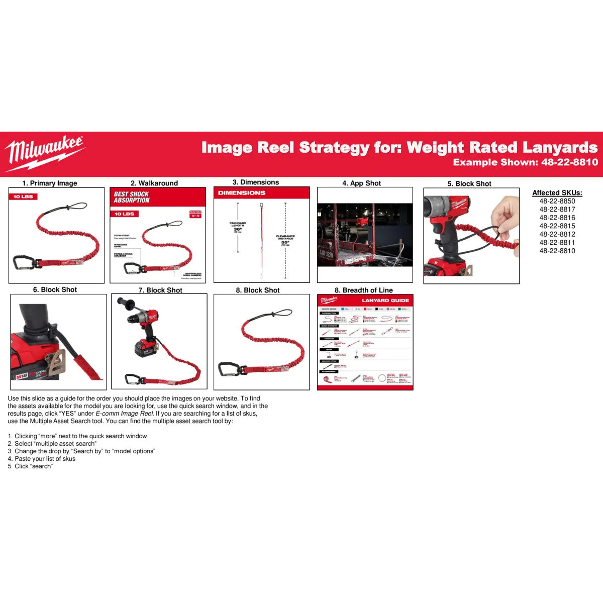 Milwaukee 48-22-8810 10 lbs Locking Tool Lanyard