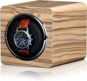 Mini Automatic Watch Winding Box Mechanical Watch Silent Motor Shaker Watches Display Rotating Holder Storage Case Powered by Battery   Power Quiet and Well Operate