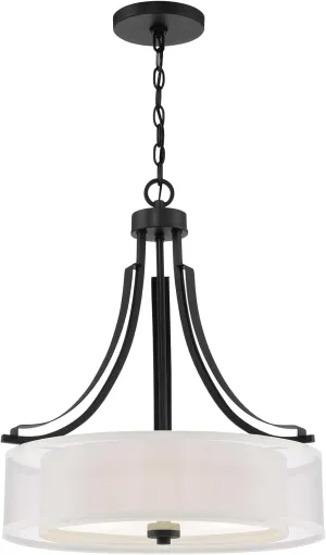 Minka Lavery 4104-66 Parsons Studio Pendant, 3-Light 300 Total Watts, Sand Coal