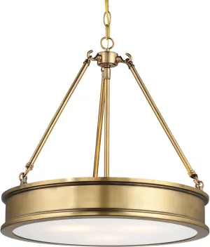 Minka Lavery 4173-249 Harbour Point Pendant, 3-Light, 300 Total Watts, 19-in H x 18.5-in W, Liberty Gold