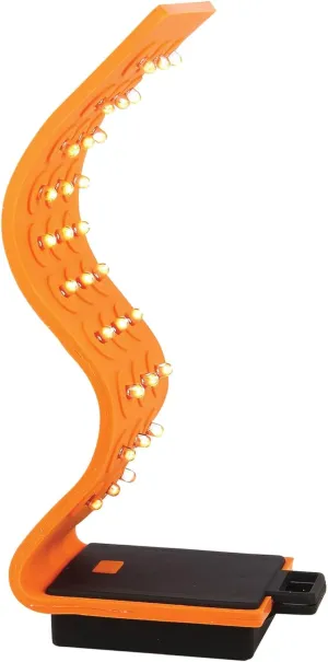 Mobile Ops Magnetic Silicone 30 LED Flexible ORANGE High Lumens Water-resistant Outdoor Tactical Handsfree Flashlight (42670)