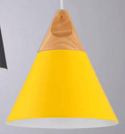 Modern Conical Nordic Pendant Light For Cafe & Bars With LED Bulb 1PC