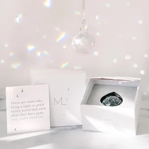 Modern Grief Gift, 40mm Crystal Ornament Rainbow Maker, Unique Memorial Gifts for Loss of Family, Loved Ones, Miscarriage, Best for Funerals, Sympathy, Bereavement, Daily Remembrance
