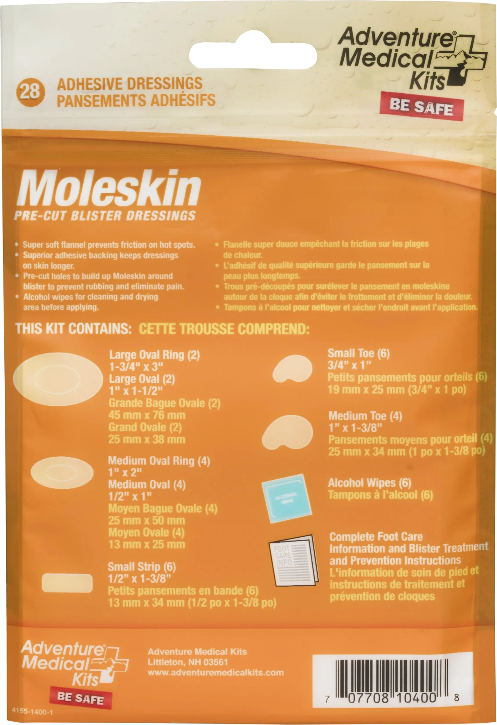 Moleskin Pre-Cut and Shaped