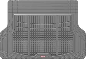 Motor Trend FlexTough Rear Cargo Mat – Heavy-Duty Trimmable Car Trunk Mat for Back of SUV, Universal Rear Cargo Liner for SUV, Flexible Trunk Liner, Automotive Floor Mats & Cargo Liners (Gray)