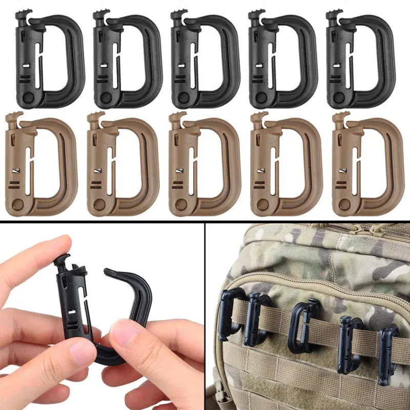 Multi-Purpose D-Ring Carabiner – Tactical & Lightweight
