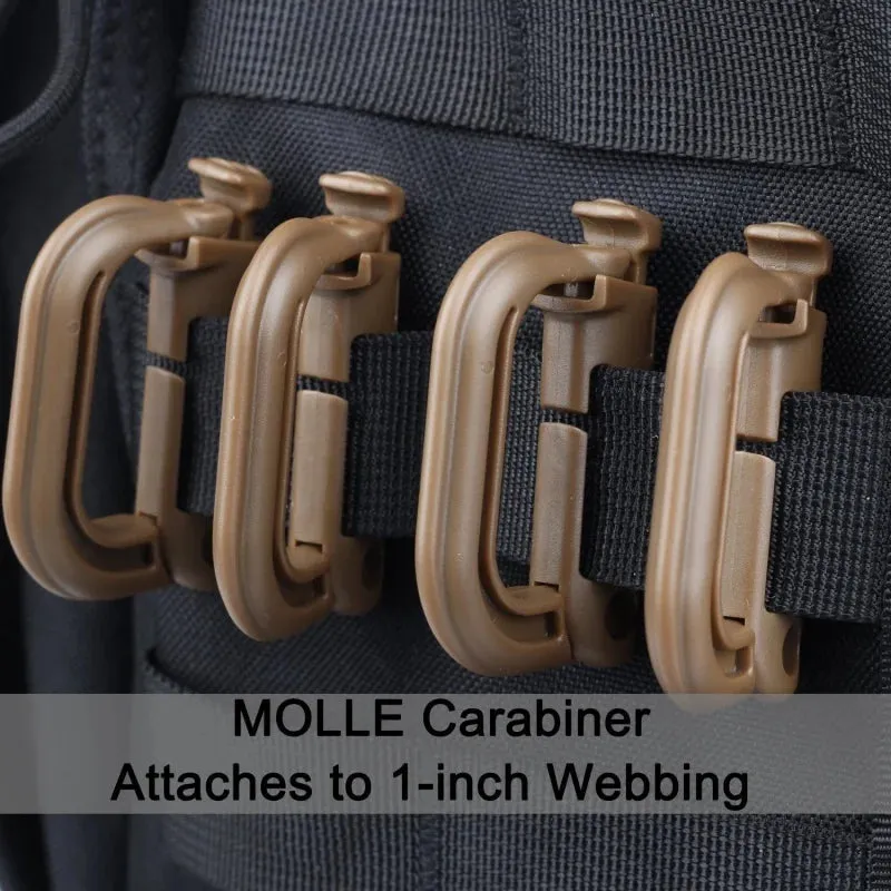 Multi-Purpose D-Ring Carabiner – Tactical & Lightweight