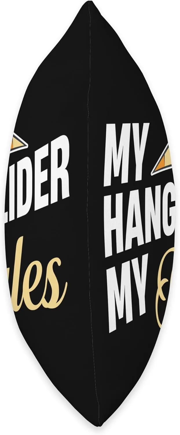 My Hangglider My Rules Paraglider Skydiver Adventure Throw Pillow, 16x16, Multicolor
