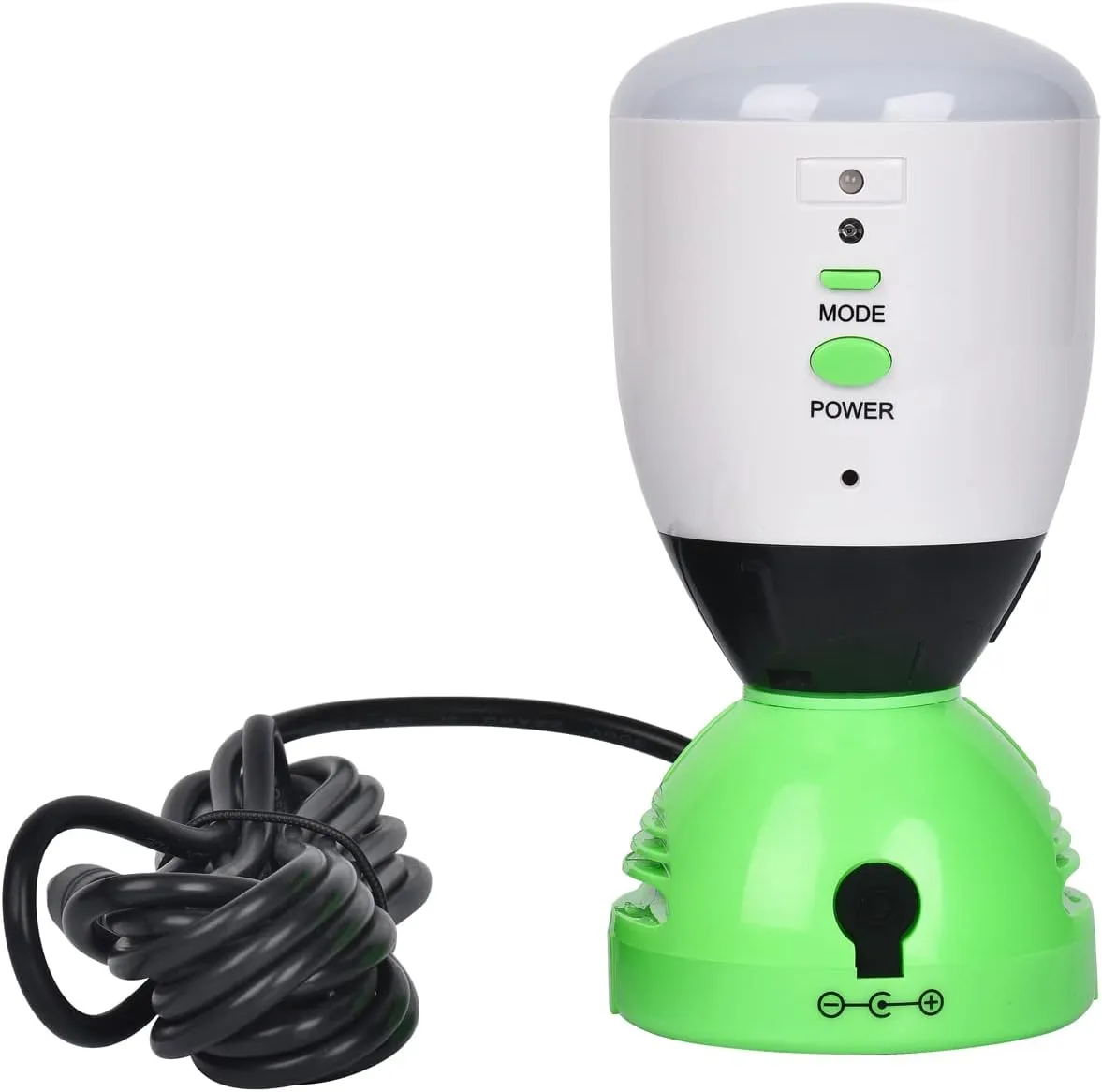 Nature's Generator Power Light with 10ft Cable and DC Adapter,400 Lumen,5 Watt LED Light with Two Modes and Smart Light Sensin