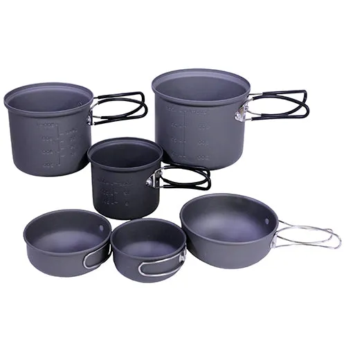 Ndur 6 Piece Essentials Cookware Mess Kit