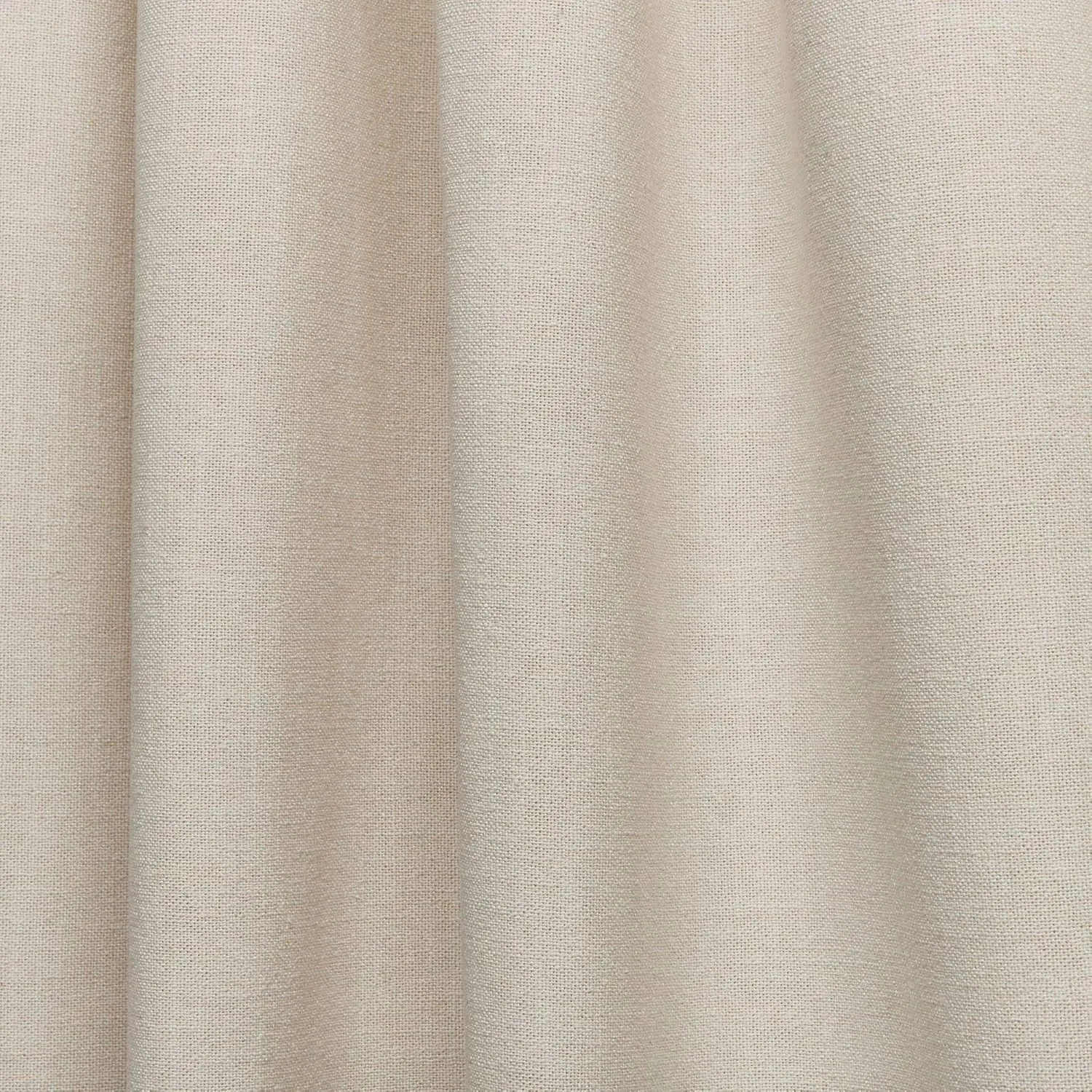 Nicole Miller New York Peterson Cotton Blend Tuxedo Tab Top Light Filtering Curtain Panels, 54"x 63", Natural, Set of 2