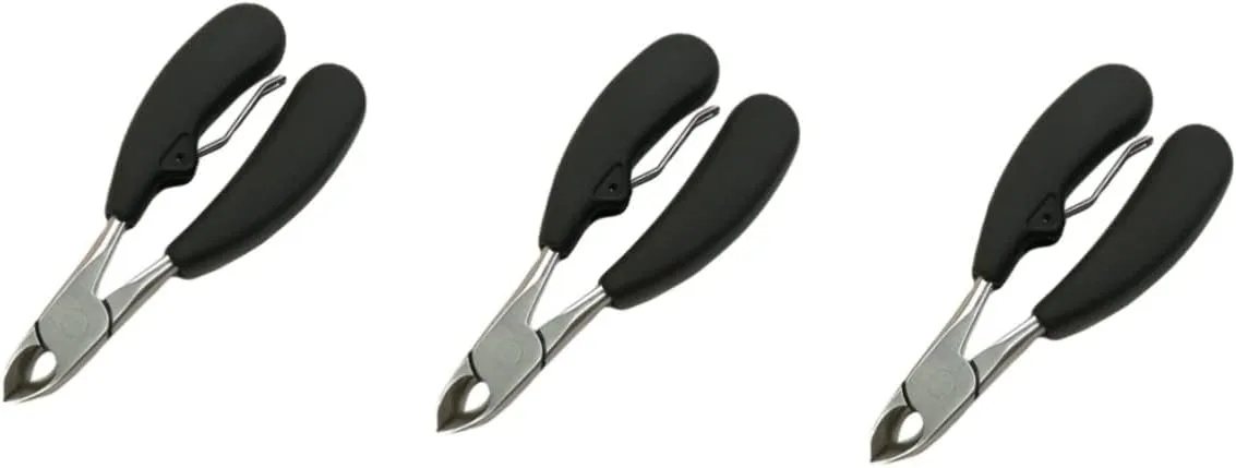 NOLITOY 3pcs Clipper for Ingrown Toenails Nail Clipper Straight Toenail Trimmer Non-Slip Ergonomic Handle Quality Stainless Steel