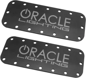 ORACLE Lighting 5916-504 Pair of Black Magnetic Light Bar Covers for LED Side Mirrors - Slim Profile, Heavy-Duty Magnetic Plate, Easy to Store and Install