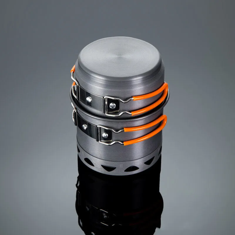 Outdoor Heat-collecting Single-pot Mountaineering Camping Cookware