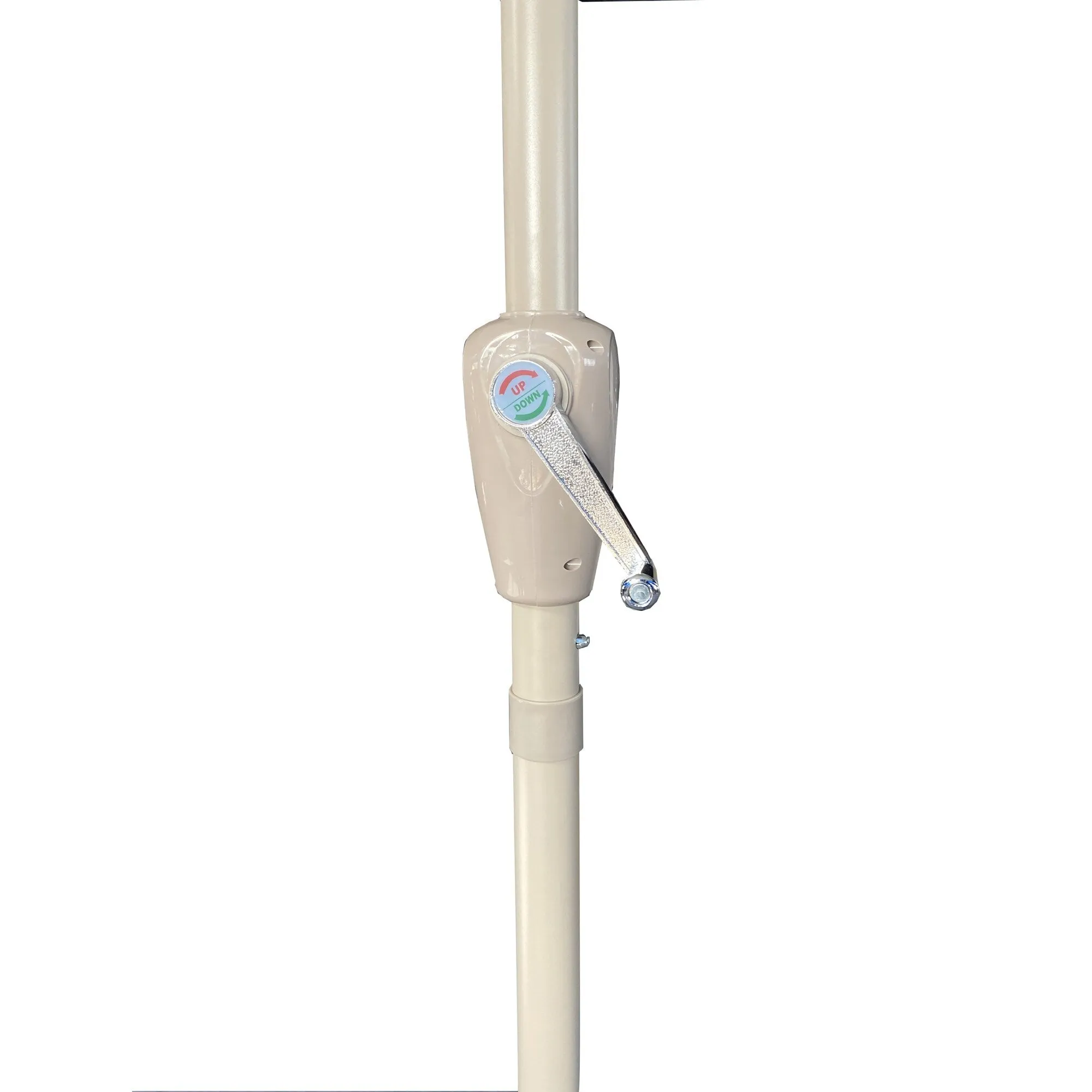 Outdoor Patio Umbrella Heavy Duty Outdoor Umbrella with 8 Ribs UV Resistant and Waterproof, for Poolside - Beige