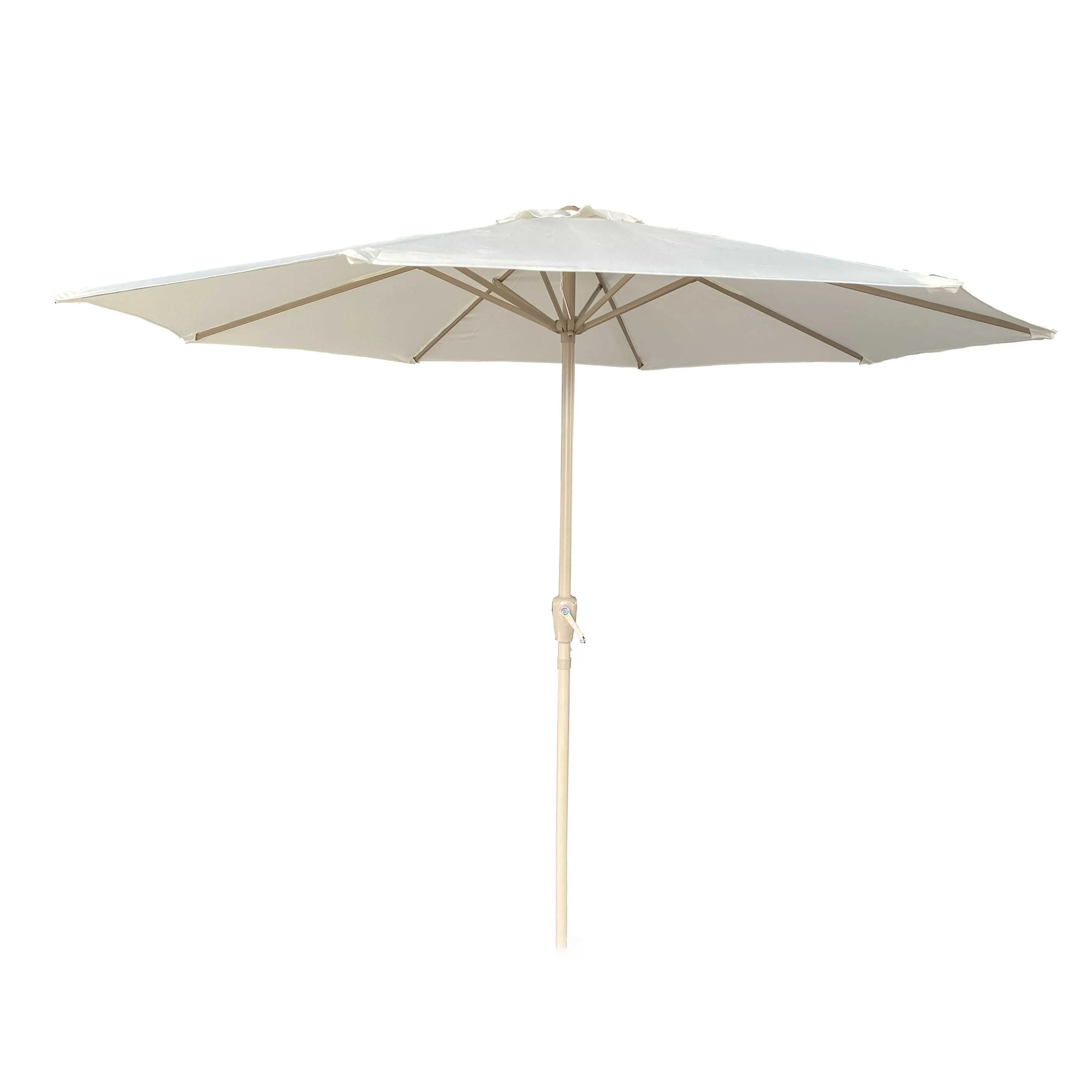 Outdoor Patio Umbrella Heavy Duty Outdoor Umbrella with 8 Ribs UV Resistant and Waterproof, for Poolside - Beige