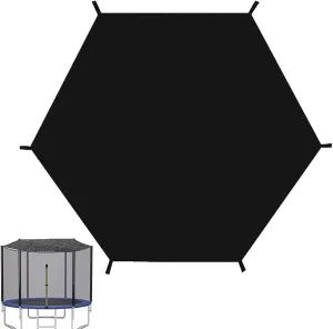 Outdoor Trampoline Shade Net Sun Protection Top Cover Breathable Trampolines Canopy Accessories UV & Leaves Resistant