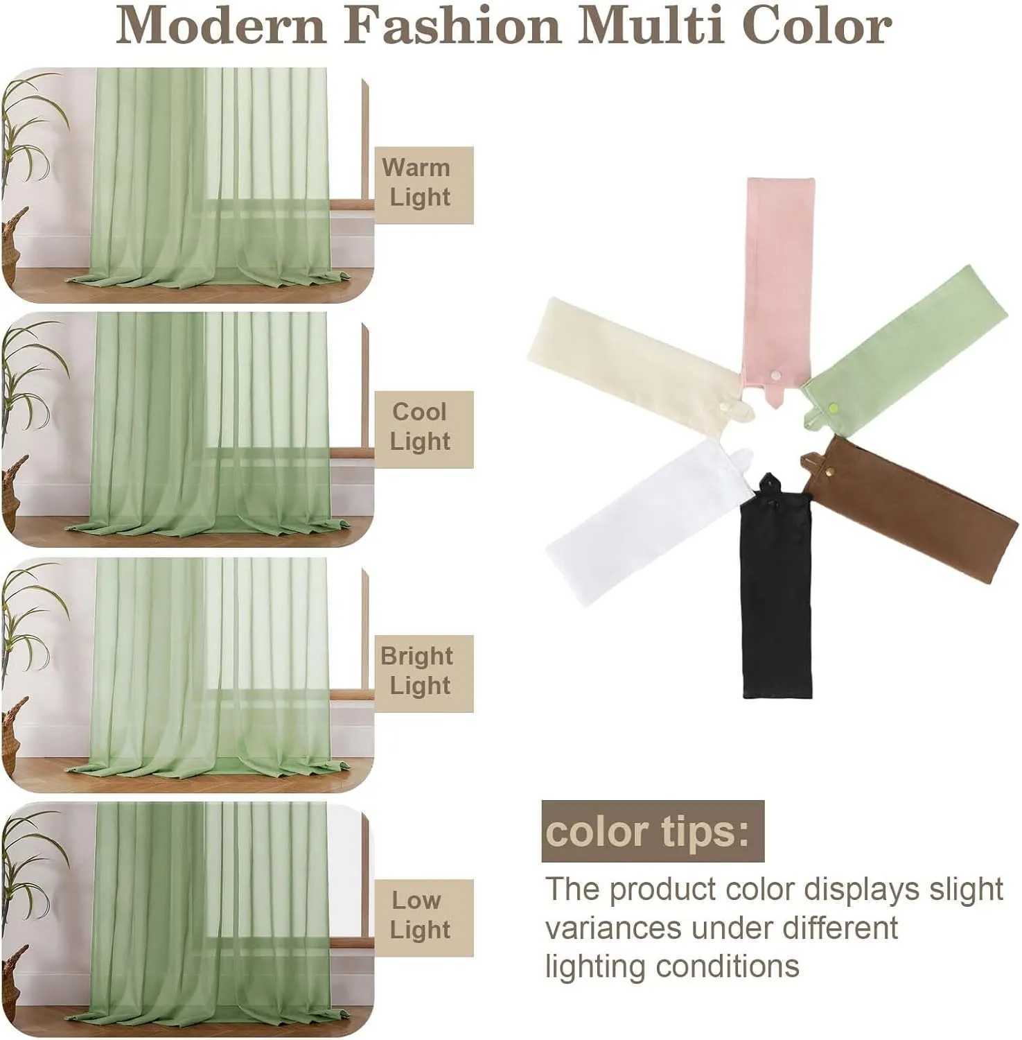 OWENIE Pinch Pleated Light Green Sheer Curtains for Bedroom Living Room 63 Inch Length 2 Panels Set, Solid Airy Light Filtering Curtains Dining Room Window Treatments, Light Green, Each 40x63 Inch