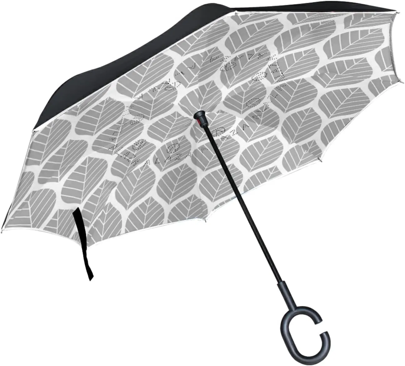 Oyihfvs Double Layer Inverted Umbrella, With C-Shaped Handle Windproof UV Proof Durable Parasol, For Men Women Outdoor Folding Rain Sun