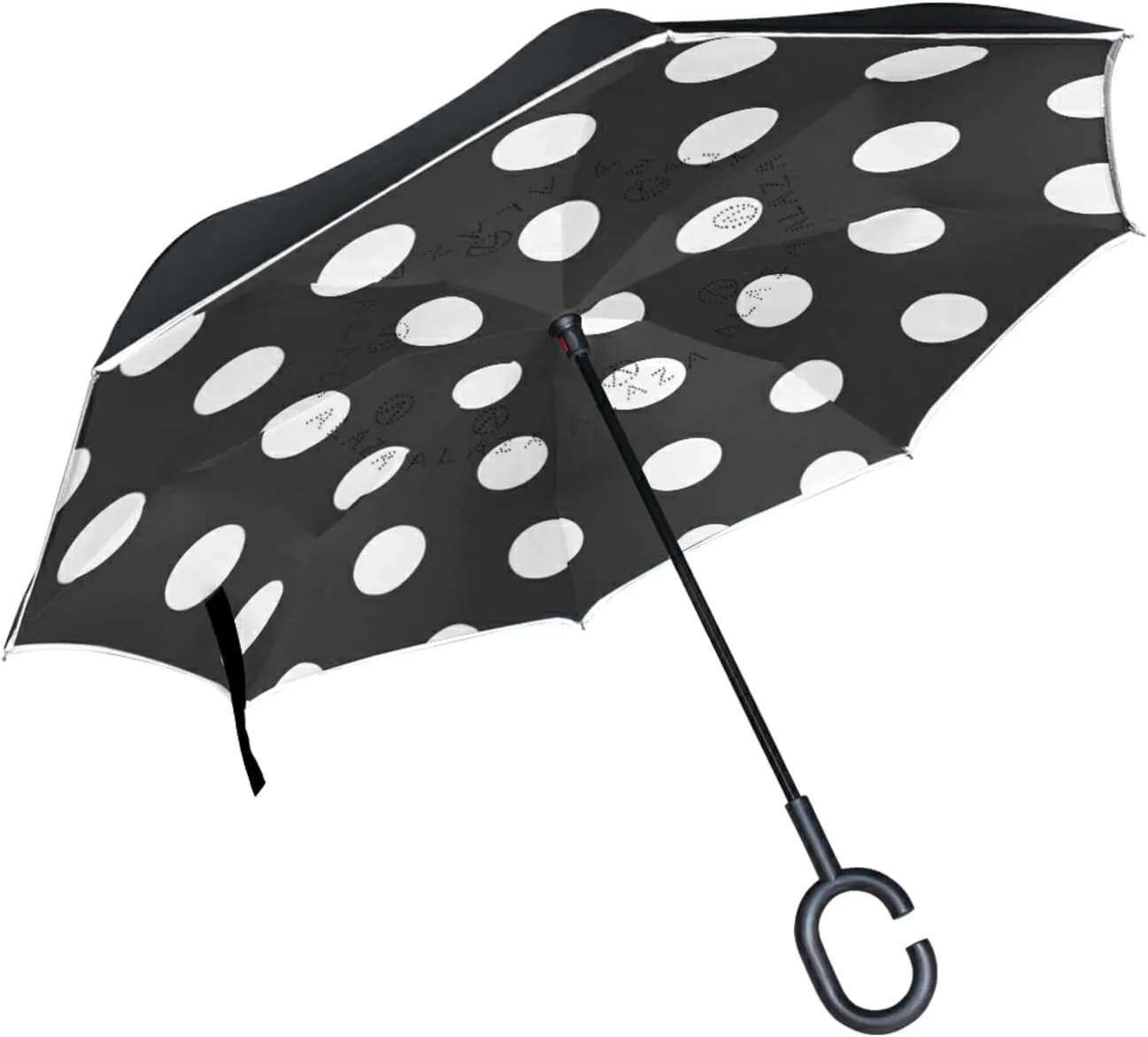 Oyihfvs Double Layer Inverted Umbrella, With C-Shaped Handle Windproof UV Proof Durable Parasol, For Men Women Outdoor Folding Rain Sun