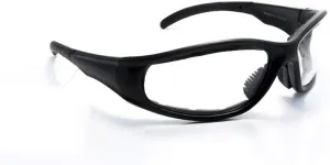 Padded Bifocal Sunglasses for Women and Men Motorcycle Wrap-Around Riding with Magnifier Inserts (Strength  1.50)