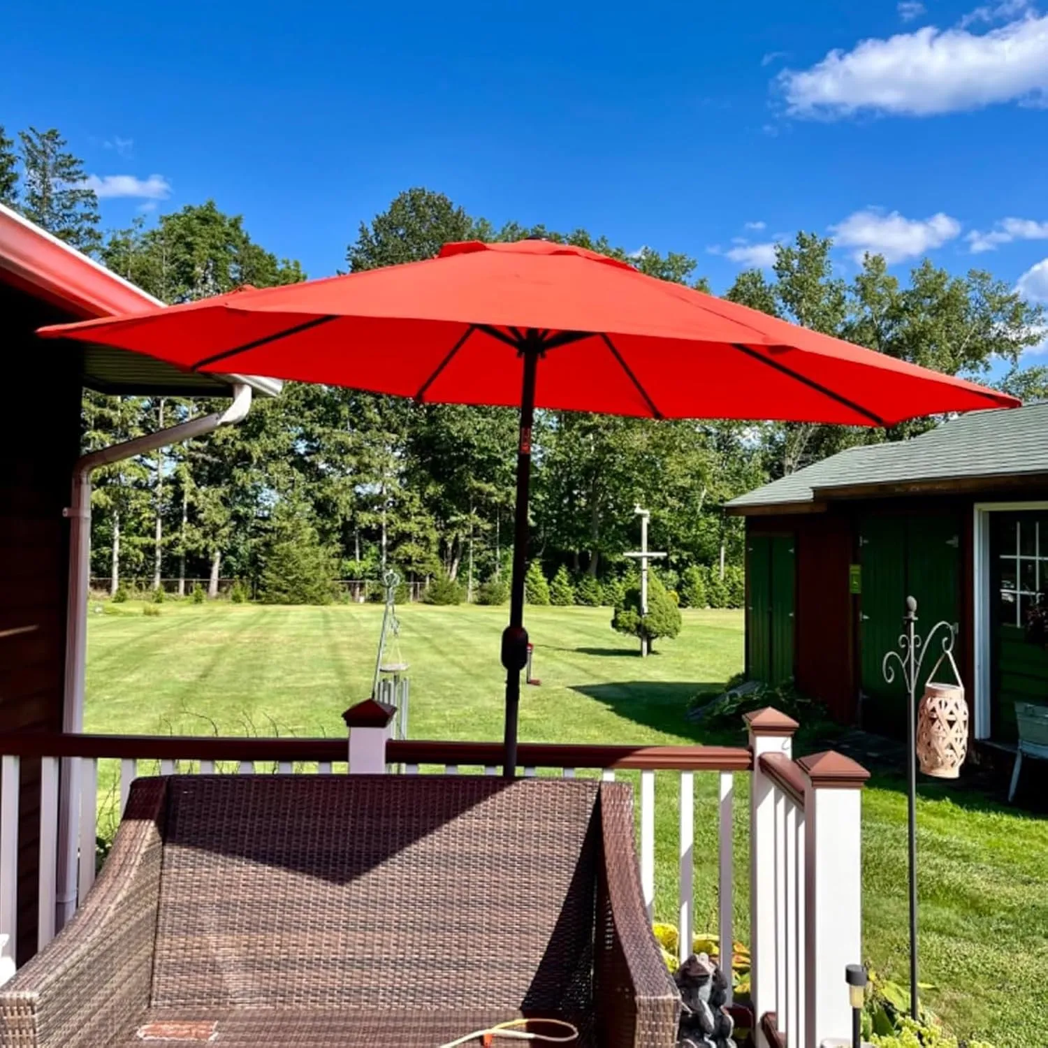 Patio umbrella 2m/2.30m/2.5m/2.7m/3.0m/3.5m Umbrella Replacement Fabric, Parasol Canopy Fabric, Patio Umbrella Market Table Outdoor Deck Parasol Cover Lawn Pool
