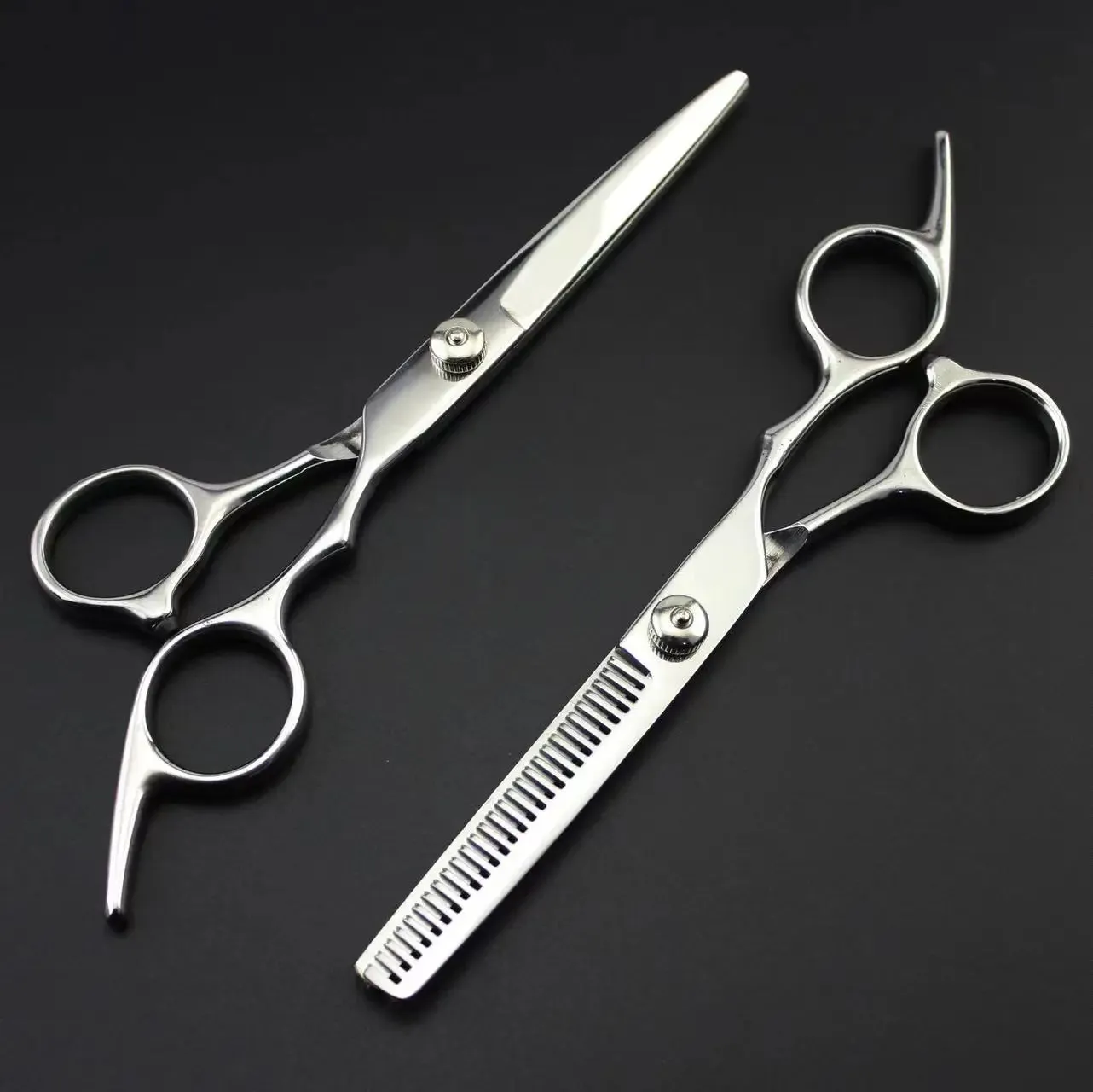 Pet Grooming Scissors Set - Professional Curved Dog Hair Trimming Scissors and Clippers
