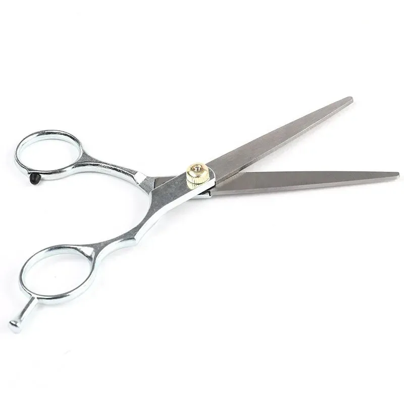 Pet Grooming Scissors Set - Professional Curved Dog Hair Trimming Scissors and Clippers
