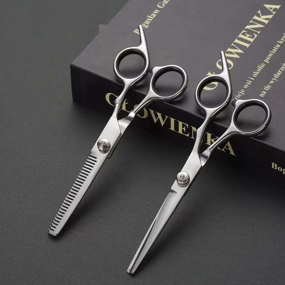 Pet Grooming Scissors Set - Professional Curved Dog Hair Trimming Scissors and Clippers