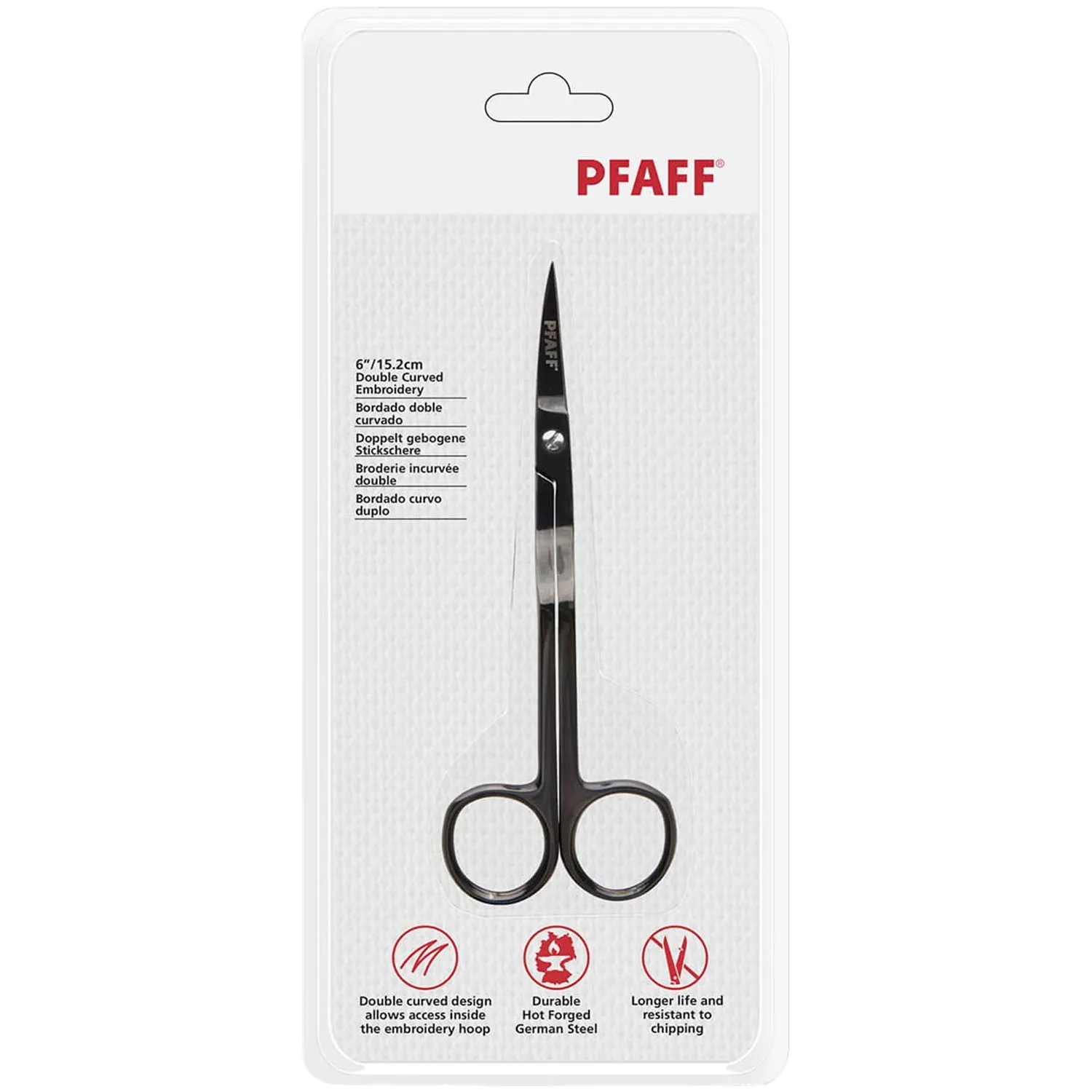 Pfaff 6" Double-Curved Embroidery Scissors