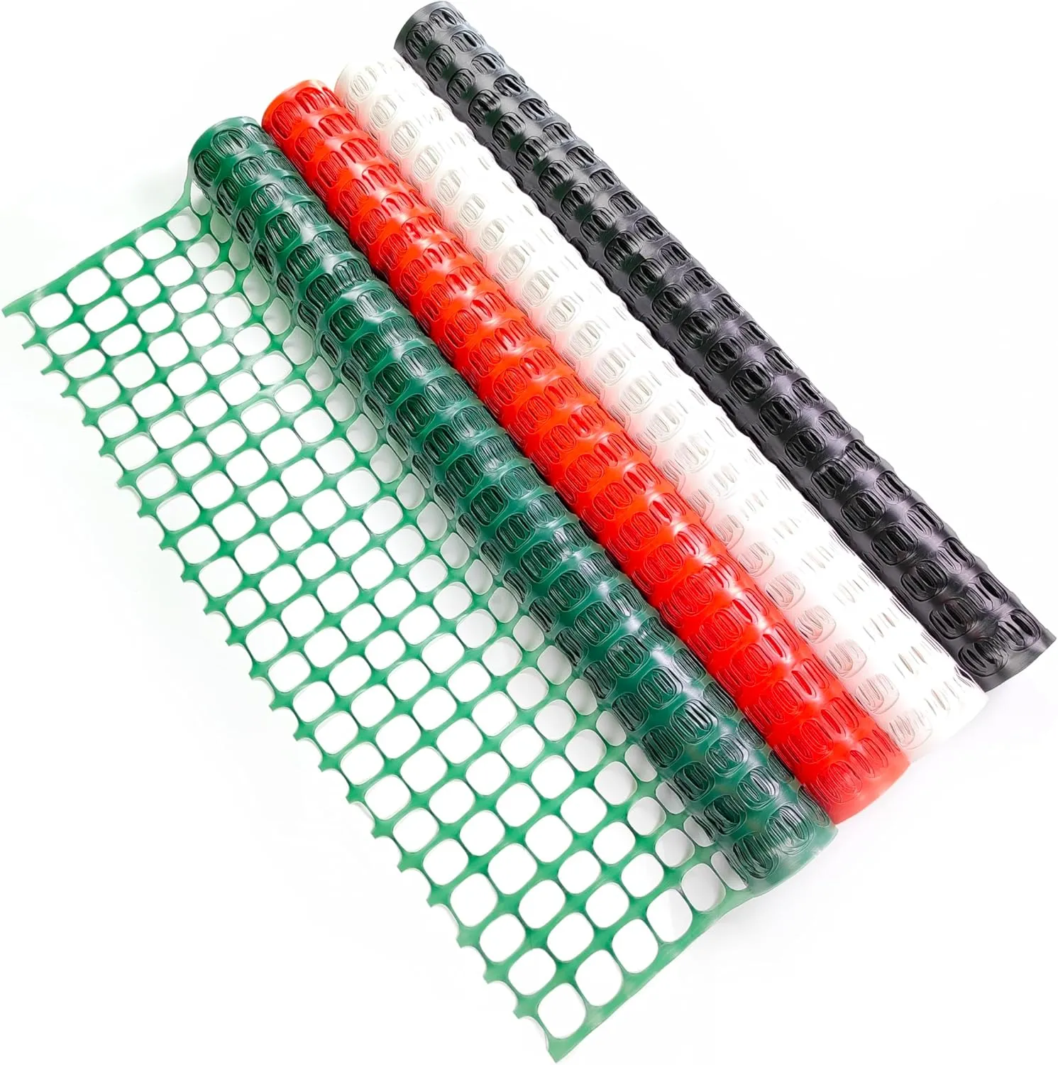 Plastic Mesh Fence Safety Fence, 4'x100' Roll with 100 Zip Ties, Resuable Temporary Netting for Garden Fencing, Construction, Snow Fencing, Animal Barrier, Poultry, Deer, Patio, Black
